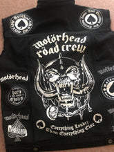 Load image into Gallery viewer, Motörhead Road Crew Everything Louder Denim Vest Cut-Off Battle Jacket Ace Of Spades