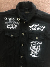 Load image into Gallery viewer, Motörhead Road Crew Everything Louder Denim Vest Cut-Off Battle Jacket Ace Of Spades