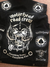 Load image into Gallery viewer, Motörhead Road Crew Everything Louder Denim Vest Cut-Off Battle Jacket Ace Of Spades