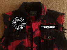 Load image into Gallery viewer, Carcass Goregrind Rocker Patch Battle Jacket Surgical Steel Blood Splatter Edition Cut-Off Denim