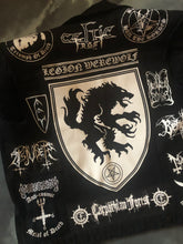 Load image into Gallery viewer, Black Metal Battle Jacket Cut-Off Denim Vest True Scandinavian XXL Superstrip Patch