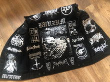 Load image into Gallery viewer, Black Metal Battle Jacket Cut-Off Denim Vest True Scandinavian XXL Superstrip Patch