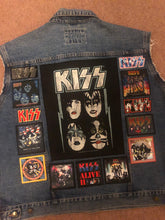 Load image into Gallery viewer, KISS Army: Quarter / Half / Three-Quarters / Full Patch Denim Vest Cut-Off Battle Jacket
