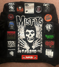 Load image into Gallery viewer, Type O Negative Patch Cut-Off Denim Battle Jacket Vest October Rust Bloody Kisses 10 Patch Edition