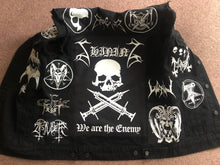 Load image into Gallery viewer, Depressive Suicidal Black Metal Battle Jacket Cut-Off Denim Vest Shining Lifelover Nocturnal Depression