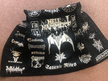 Load image into Gallery viewer, Black Metal Battle Jacket Cut-Off Denim Vest Hellhammer Satanic Rites Nargaroth Shining