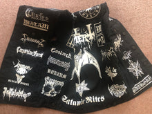 Load image into Gallery viewer, Black Metal Battle Jacket Cut-Off Denim Vest Hellhammer Satanic Rites Nargaroth Shining