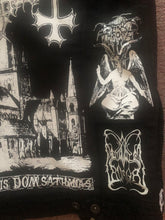 Load image into Gallery viewer, Black Metal Battle Jacket Cut-Off Denim Vest Behemoth The Satanist Taake Immortal