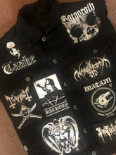 Load image into Gallery viewer, Black Metal Battle Jacket Cut-Off Denim Vest Behemoth The Satanist Taake Immortal