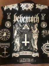 Load image into Gallery viewer, Black Metal Battle Jacket Cut-Off Denim Vest Behemoth The Satanist Taake Immortal