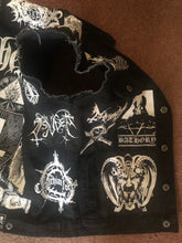 Load image into Gallery viewer, Black Metal Battle Jacket Cut-Off Denim Vest Behemoth The Satanist Taake Immortal