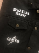 Load image into Gallery viewer, Black Label Society Doom Crew Rocker Patch Set Battle Jacket Cut-Off Denim BLS GIFD