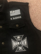Load image into Gallery viewer, Black Label Society Doom Crew Rocker Patch Set Battle Jacket Cut-Off Denim BLS GIFD