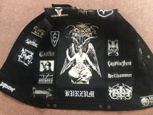 Load image into Gallery viewer, Black Metal Battle Jacket Cut-Off Denim Vest Darkthrone Watain Bathory Satyricon Immortal