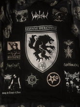 Load image into Gallery viewer, Black Metal Battle Jacket Cut-Off Denim Vest Satanic Warmaster Gorgoroth Archgoat Enslaved Mayhem