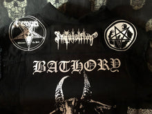 Load image into Gallery viewer, Black Metal Battle Jacket Cut-Off Denim Vest Mayhem De Mysteriis Dom Sathanas