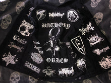 Load image into Gallery viewer, Black Metal Battle Jacket Cut-Off Denim Vest Mayhem De Mysteriis Dom Sathanas