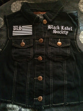 Load image into Gallery viewer, Black Label Society Doom Crew Rocker Patch Set Battle Jacket Cut-Off Denim BLS GIFD