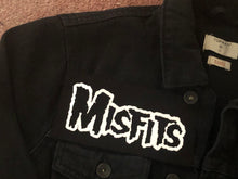 Load image into Gallery viewer, Misfits Fiend Club Black Denim Horror Business Punk Jacket Crimson Ghost Skull