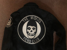 Load image into Gallery viewer, Misfits Fiend Club Black Denim Horror Business Punk Jacket Crimson Ghost Skull