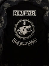 Load image into Gallery viewer, Watain Wolves Black Metal Militia Denim Cut-Off Battle Jacket Vest To The Death Trident Wolf Eclipse