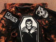 Load image into Gallery viewer, Misfits Fire Bleach Horror Business Denim Punk Cut-Off Crimson Ghost Fiend Club