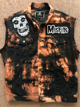 Load image into Gallery viewer, Misfits Fire Bleach Horror Business Denim Punk Cut-Off Crimson Ghost Fiend Club