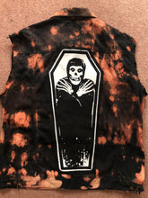 Load image into Gallery viewer, Misfits Fire Bleach Horror Business Denim Punk Cut-Off Crimson Ghost Fiend Club