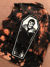 Load image into Gallery viewer, Misfits Fire Bleach Horror Business Denim Punk Cut-Off Crimson Ghost Fiend Club