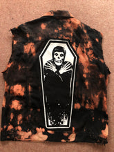Load image into Gallery viewer, Misfits Fire Bleach Horror Business Denim Punk Cut-Off Crimson Ghost Fiend Club