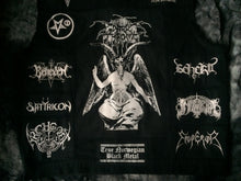 Load image into Gallery viewer, Black Metal Battle Jacket Cut-Off Denim Vest Darkthrone Watain Bathory Satyricon Immortal