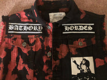 Load image into Gallery viewer, Bathory Hordes Rocker Patch Battle Jacket Blood Fire Death Edition Cut-Off Denim Black Metal