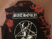 Load image into Gallery viewer, Bathory Hordes Rocker Patch Battle Jacket Blood Fire Death Edition Cut-Off Denim Black Metal
