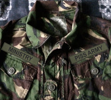 Load image into Gallery viewer, Ministry Piss Army Camouflage Woodland DPM Jacket Filth Pig Industrial Metal