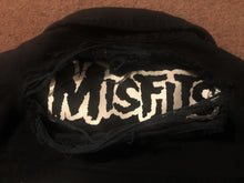 Load image into Gallery viewer, Misfits Fiend Club Distressed Slashed Denim Jacket Crimson Ghost Horror Punk
