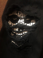 Load image into Gallery viewer, Misfits Fiend Club Distressed Slashed Denim Jacket Crimson Ghost Horror Punk