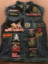 Load image into Gallery viewer, Fully Laden Iron Maiden: Trooper Edition Patch Denim Cut-Off Battle Jacket
