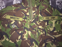 Load image into Gallery viewer, Ministry Piss Army Camouflage Woodland DPM Jacket Filth Pig Industrial Metal