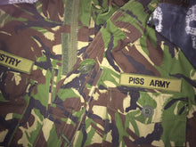 Load image into Gallery viewer, Ministry Piss Army Camouflage Woodland DPM Jacket Filth Pig Industrial Metal