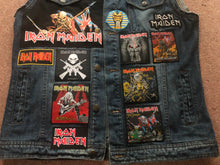 Load image into Gallery viewer, Fully Laden Iron Maiden: Trooper Edition Patch Denim Cut-Off Battle Jacket