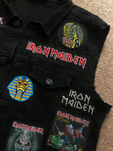 Load image into Gallery viewer, Fully Laden Iron Maiden: Trooper Black Ops Edition Patch Denim Cut-Off Battle Jacket