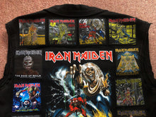 Load image into Gallery viewer, Fully Laden Iron Maiden: Quarter / Half / Three-Quarters / Full Patch Denim Vest Cut-Off Battle Jacket