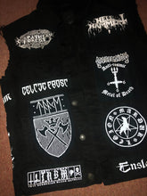 Load image into Gallery viewer, Black Metal Battle Jacket Cut-Off Denim Vest Darkthrone Bathory Marduk Mayhem Venom