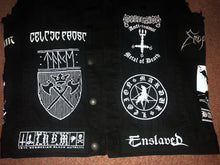 Load image into Gallery viewer, Black Metal Battle Jacket Cut-Off Denim Vest Darkthrone Bathory Marduk Mayhem Venom