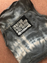 Load image into Gallery viewer, Nirvana Girls' Nevermind Blue 'n' Tie-Bleach Denim Cut-Off Smiley Patch Jacket