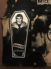 Load image into Gallery viewer, Misfits Tie-Bleach Horror Business Denim Punk Cut-Off Crimson Ghost Fiend Club