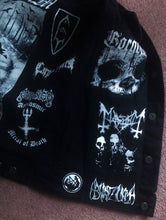 Load image into Gallery viewer, True Scandinavian Black Metal Battle Jacket Cut-Off Denim Vest Burzum Mayhem Darkthrone Taake