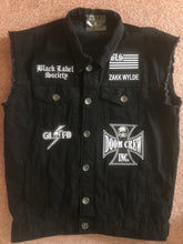 Load image into Gallery viewer, Black Label Society Doom Crew Rocker Patch Set Battle Jacket Cut-Off Denim BLS GIFD