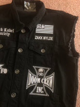 Load image into Gallery viewer, Black Label Society Doom Crew Rocker Patch Set Battle Jacket Cut-Off Denim BLS GIFD