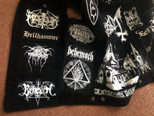 Load image into Gallery viewer, Black Metal Battle Jacket Cut-Off Denim Vest Mayhem De Mysteriis Dom Sathanas